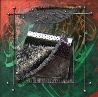 Shakil Ismail, Durood, 24 x 24 Inch, Metal Casting & With Semi Precious Stone on Board, Artworks, AC-SKL-078